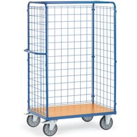 fetra® Paketwagen, 3-seitig mit Gitterwand, Ladefläche 1.000 x 600 mm von fetra®