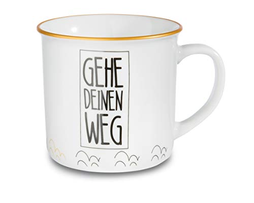 NICI 45013 Tasse Gehe Deinen Weg, Porzellan, 400ml von NICI