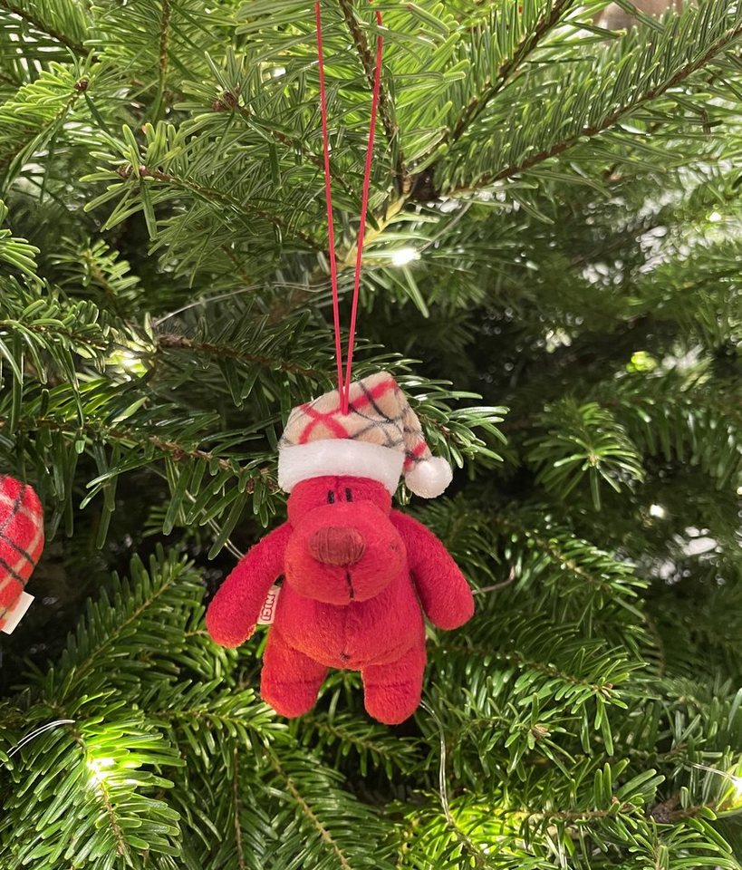 Nici Christbaumschmuck Nici Rudolfo Bär rot mit Weihnachtsmütze 4 tlg. oder 8 tlg (4-tlg) von Nici