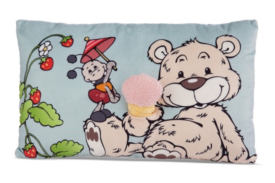 Nici Kopfkissen 49448 - Bär Bendix mit Eis, 43 x 25 cm von Nici