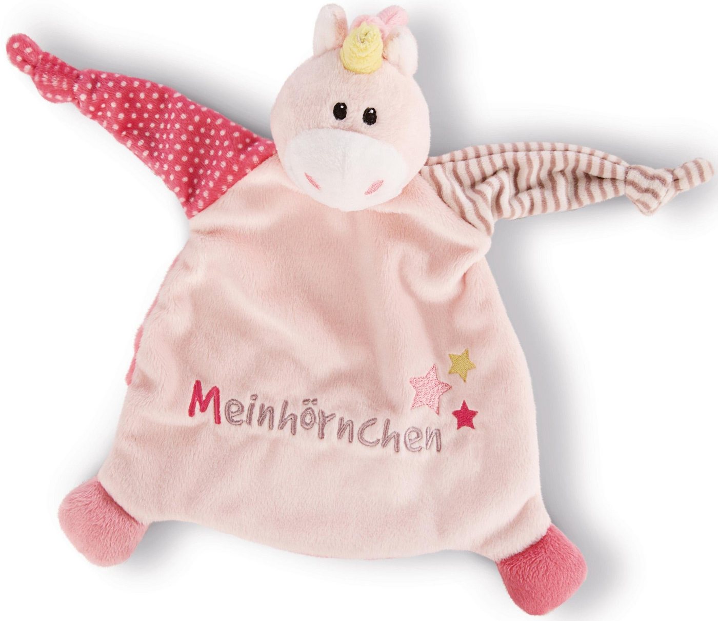 Nici Schmusetuch My First NICI Kollektion, Einhorn Stupsi, Meinhörnchen, mit aufgestickten Augen von Nici