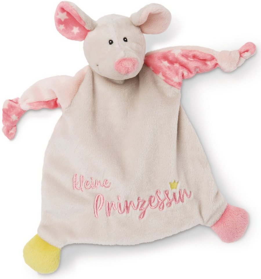 Nici Schmusetuch My first NICI Kollektion, Maus, Kleine Prinzessin, mit aufgestickten Augen von Nici