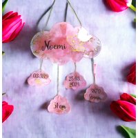 Personalisierte Babywolken Babyshower-Deko Aus Epoxidharz - Einzigartiges Geschenk Zur Geburt, Geburtstagsgeschenk, Sternenkind Personalisierte Babywolken Babyshower-Deko Aus Epoxidharz - Einzigartiges Geschenk Zur Geburt, Geburtstagsgeschenk, Sternenkind von NicisResinunikate