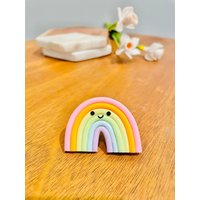 Regenbogen Clay Magnet| Süße Kühlschrankmagnete Aus Ton| Kawaii Magnete| Küchenmagnete| Süßes Deko-Büro| Kühlschrankmagnete| Küchendeko von NickNacksHandmade