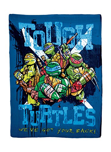 Nickelodeon Teenage Mutant Ninja Turtles, Tough Turtles Blues Fleece Throw Blanket, 45" x 60", Multi Color von Northwest