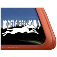 Adopt A Greyhound | Dc843Sp1 Hochwertige Klebefolie Windhund Fensteraufkleber Adopt A Greyhound | Dc843Sp1 Hochwertige Klebefolie Windhund Fensteraufkleber von NickerStickers