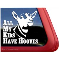All My Kids Have Hufe | Dc410Kids Hochwertige Klebefolie Milchziege Fensteraufkleber von NickerStickers
