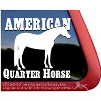 American Quarter Horse | Dc1121Sp1 Hochwertige Klebefolie Vinyl Qh Fensteraufkleber Aufkleber von NickerStickers