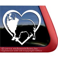 Australian Shepherd Heart | Dc309Hrt Hochwertige Klebefolie Fensteraufkleber von NickerStickers