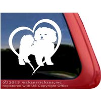 Bichon Herz | Dc317Hrt Hochwertige Klebefolie Fensteraufkleber von NickerStickers