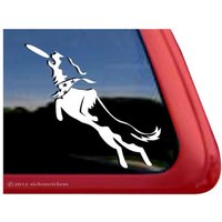 Border Collie Disc Hund | Dc516Pl Hochwertige Klebefolie Vinyl Fensteraufkleber Aufkleber von NickerStickers