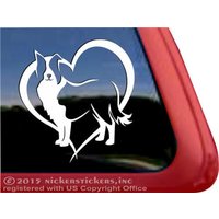 Border Collie Love | Dc470Hrt Hochwertige Klebefolie Fensteraufkleber von NickerStickers