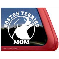 Boston Terrier Mama | Dc611Mom Hochwertige Klebefolie Fensteraufkleber von NickerStickers