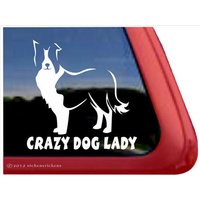 Crazy Dog Lady | Dc470Cdl Hochwertiger Border Collie Fensteraufkleber Aufkleber Crazy Dog Lady | Dc470Cdl Hochwertiger Border Collie Fensteraufkleber Aufkleber von NickerStickers