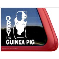 Das Meerschweinchen | Nickerstickers® Klebefolie Fensteraufkleber von NickerStickers
