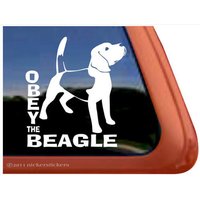 Die Beagle | Nickerstickers® Klebefolie Fensteraufkleber Sticker von NickerStickers