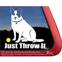 Einfach | Dc1215Sp1 Hochwertiger Klebeaufkleber Australian Cattle Dog Vinyl Fensteraufkleber von NickerStickers