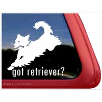 Got Retriever? | Dc825Got Hochwertige Klebefolie Golden Retriever Fensteraufkleber von NickerStickers