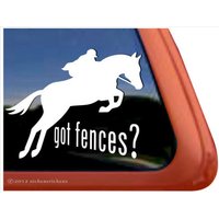 Haben Sie Zäune? Springpferd | Dc439Got Hochwertige Klebefolie Fensteraufkleber - 15 cm Groß X 5, 75" Breit Haben Sie Zäune? Springpferd | Dc439Got Hochwertige Klebefolie Fensteraufkleber - 15 cm Groß X 5, 75" Breit von NickerStickers