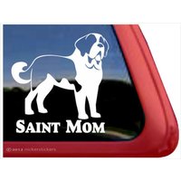 Heilige Mama | Dc377Mom Hochwertige Klebefolie Bernhardiner Fensteraufkleber Aufkleber von NickerStickers
