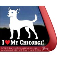 I Love My Chicorgi | Dc1090Hea Hochwertige Klebefolie Chihuahua Corgis Mix Fensteraufkleber Aufkleber I Love My Chicorgi | Dc1090Hea Hochwertige Klebefolie Chihuahua Corgis Mix Fensteraufkleber Aufkleber von NickerStickers