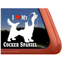 I Love My Cocker Spaniel | Dc682Hea Hochwertige Klebefolie Parti Spaniel Fensteraufkleber Aufkleber I Love My Cocker Spaniel | Dc682Hea Hochwertige Klebefolie Parti Spaniel Fensteraufkleber Aufkleber von NickerStickers