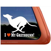I Love My Greyhound | Dc520Hea Hochwertige Klebefolie Windhund Fensteraufkleber I Love My Greyhound | Dc520Hea Hochwertige Klebefolie Windhund Fensteraufkleber von NickerStickers