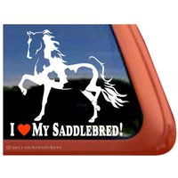 I Love My Saddlebred | Dc647Hea Hochwertiger Kleber Sattelzucht Pinto Pferd Vinyl Fensteraufkleber Aufkleber von NickerStickers