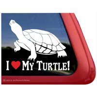 I Love My Turtle | Dc214Hea Hochwertige Klebefolie Fensteraufkleber von NickerStickers