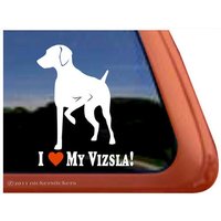I Love My Vizsla | Dc388Hea Hochwertige Klebefolie Fensteraufkleber - 5" Groß X 4" Breit von NickerStickers