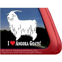 Ich Liebe Angora Ziegen | Dc102Hea Hochwertige Klebefolie Fensteraufkleber von NickerStickers
