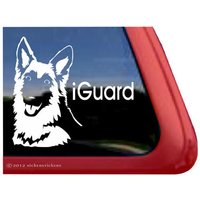 Iguard | Dc917Sp1 Hochwertiger Kleber Schäferhund Vinyl Fensteraufkleber Aufkleber - 5" Groß X 5, 5" Breit von NickerStickers