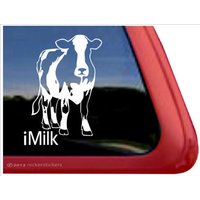 Imilk - Holstein Kuh | Dc767Sp1 Hochwertige Klebefolie Fensteraufkleber 15 cm Groß X 3, 5" Breit Imilk - Holstein Kuh | Dc767Sp1 Hochwertige Klebefolie Fensteraufkleber 15 cm Groß X 3, 5" Breit von NickerStickers