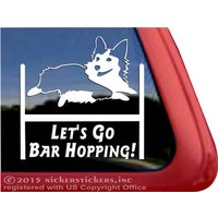 Let Es Go Bar Hopping | Dc124Bar Hochwertige Klebefolie Tri Pembroke Corgis Agility Fensteraufkleber Aufkleber Let Es Go Bar Hopping | Dc124Bar Hochwertige Klebefolie Tri Pembroke Corgis Agility Fensteraufkleber Aufkleber von NickerStickers