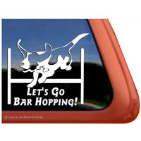 Let Es Go Bar Hopping | Dc656Bar Hochwertige Klebefolie Basset Hund Agility Fensteraufkleber Aufkleber von NickerStickers