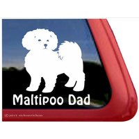 Maltipoo Papa | Dc212Dad Hochwertige Klebe Hund Vinyl Fensteraufkleber Aufkleber von NickerStickers
