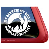 Mein Berner Mt Hund Ist Heimatschutz | Dc315Hs Hochwertiger Klebstoff Berghund Vinyl Fensteraufkleber Aufkleber von NickerStickers