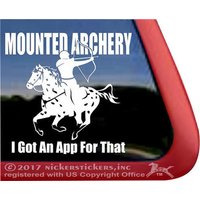 Montiertes Bogenschießen - I Got A App For That | Dc1109Sp1 Hochwertiger Kleber Equestrain Appaloosa Pferd Bogenschütze Vinyl Fensteraufkleber Montiertes Bogenschießen - I Got A App For That | Dc1109Sp1 Hochwertiger Kleber Equestrain Appaloosa Pferd Bogenschütze Vinyl Fensteraufkleber von NickerStickers
