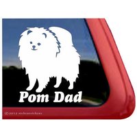 Pomeranian Papa | Dc370Dad Hochwertige Klebefolie Fensteraufkleber - 5" Groß X 4" Breit von NickerStickers