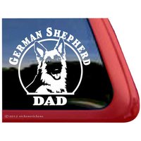 Schäferhund Dad | Dc917Dad Hochwertiger Kleber Vinyl Fensteraufkleber Aufkleber von NickerStickers