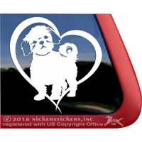 Shih Tzu Herz | Dc651Hrt Hochwertige Klebefolie Fensteraufkleber von NickerStickers