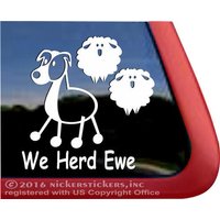 Wir Herde Ewe | Dc804Sp1 Hochwertige Klebefolie Australian Shepherd Fensteraufkleber von NickerStickers