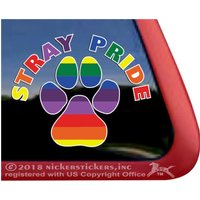 stray Pride | Dc1185Sp1 Hochwertiger Klebehund Rettungsadoption Regenbogen Pfote Print Vinyl Fensteraufkleber Aufkleber stray Pride | Dc1185Sp1 Hochwertiger Klebehund Rettungsadoption Regenbogen Pfote Print Vinyl Fensteraufkleber Aufkleber von NickerStickers