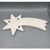 Adventstablett /Kerzenhalter Sternschnuppe/Adventskranz Adventstablett /Kerzenhalter Sternschnuppe/Adventskranz von NickysPlotterWelt