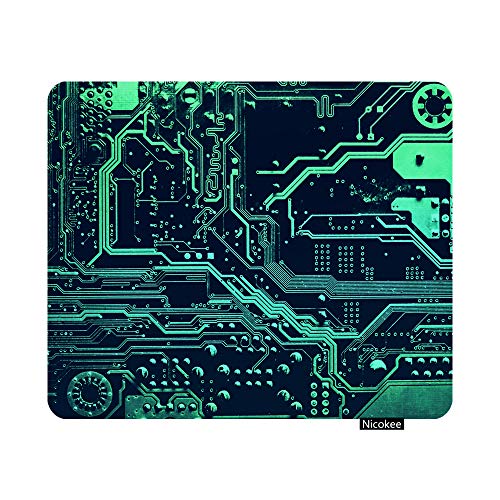 Nicokee Gaming-Mauspad Leiterplatte Elektronische Computer Hardware Technologie Motherboard Digital Chip Tech Wissenschaft Integriertes Anti-Rutsch-Mauspad aus Gummi für Computer Nicokee Gaming-Mauspad Leiterplatte Elektronische Computer Hardware Technologie Motherboard Digital Chip Tech Wissenschaft Integriertes Anti-Rutsch-Mauspad aus Gummi für Computer von Nicokee