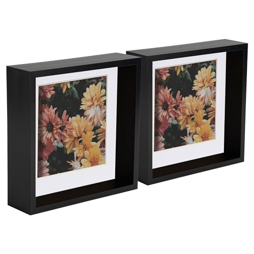 Nicola Spring 3D Deep Box Fotorahmens - 8 X 8 mit 6 X 6 Halterung - Schwarz/Weiß - Pack Von 5 Nicola Spring 3D Deep Box Fotorahmens - 8 X 8 mit 6 X 6 Halterung - Schwarz/Weiß - Pack Von 5 von Nicola Spring