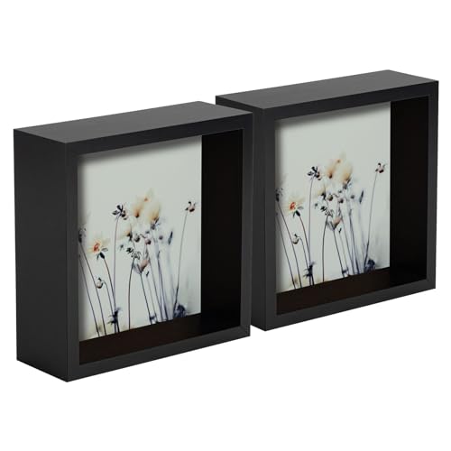 Nicola Spring 3D Deep Box Fotorahmens - 6 X 6" - Schwarz - Pack Von 5 Nicola Spring 3D Deep Box Fotorahmens - 6 X 6" - Schwarz - Pack Von 5 von Nicola Spring