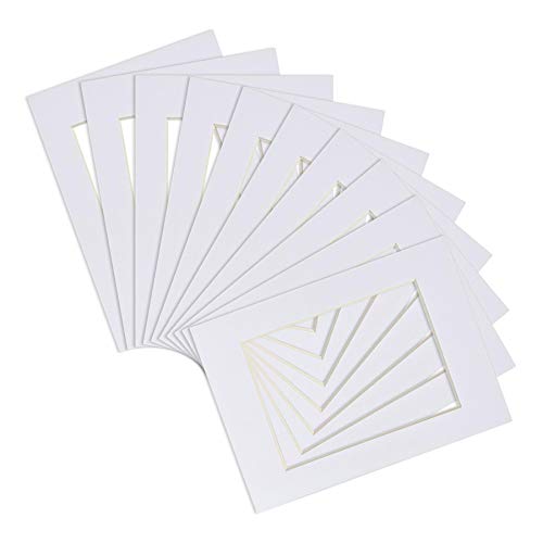 Nicola Spring Bildmontage Für 5 X 7 Frames - Fotogröße 4 X 6 - Weiß - Pack Von 10 von Nicola Spring