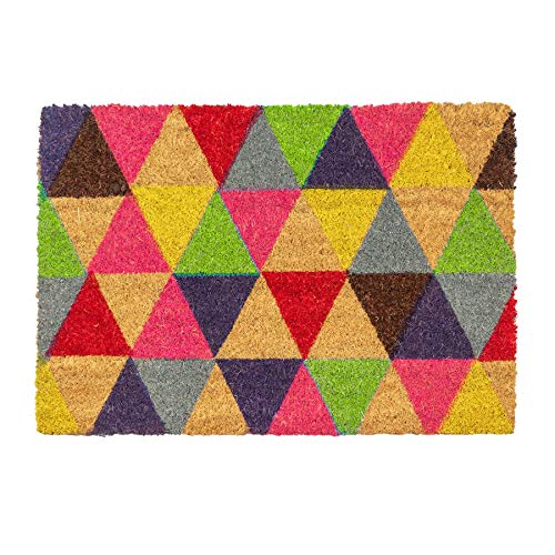Nicola Spring Coir -Türmatte - 60 X 40cm - Dreieck von Nicola Spring