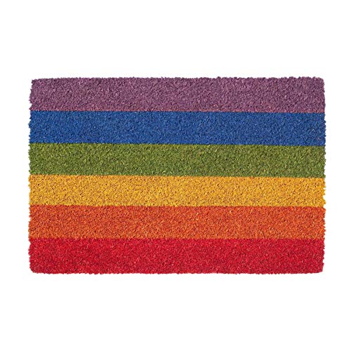 Nicola Spring Coir -Türmatte - 60 X 40cm - Regenbogen von Nicola Spring